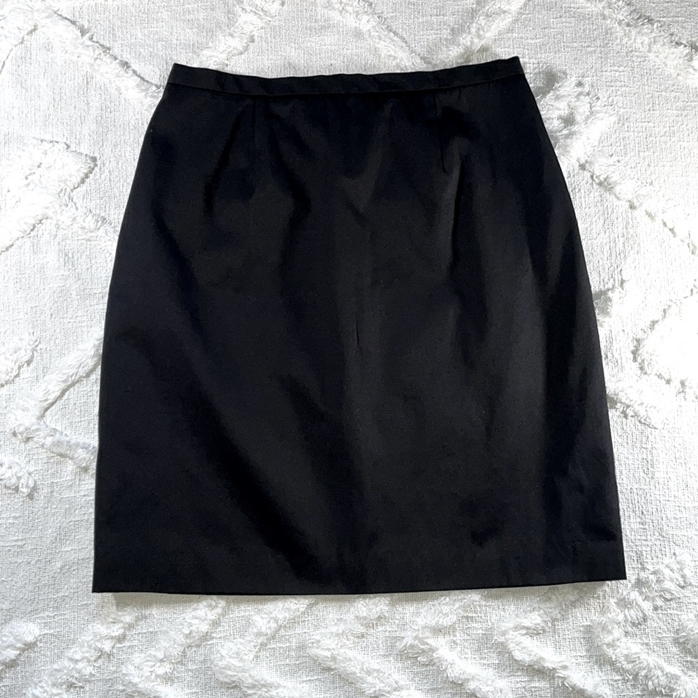 INC International Concepts Black Dress Skirt Size 6 Fully Lined Hidden Zipper
